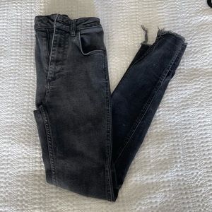 White fox high waisted jeans